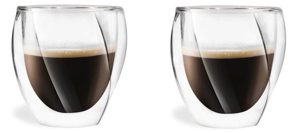 Duplafalú bögre szett cappucinóhoz, 2 db-os 250 ml Cristallo – Vialli Design