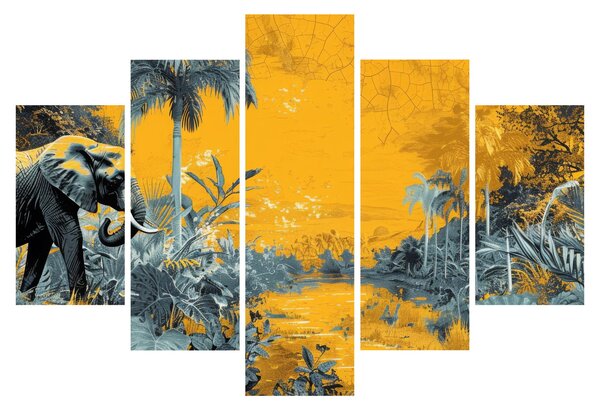 Kép - Elefánt a természetben (150x105 cm)