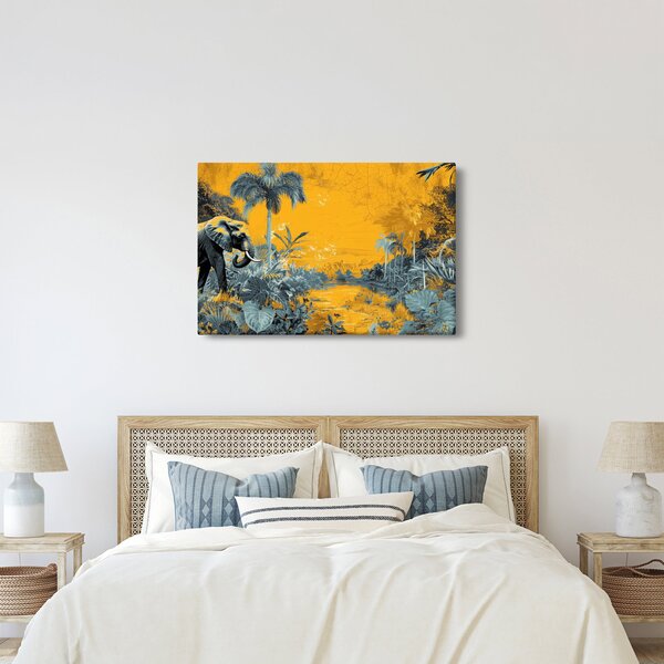 Kép - Elefánt a természetben (90x60 cm)