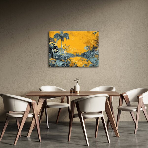 Kép - Elefánt a természetben (70x50 cm)