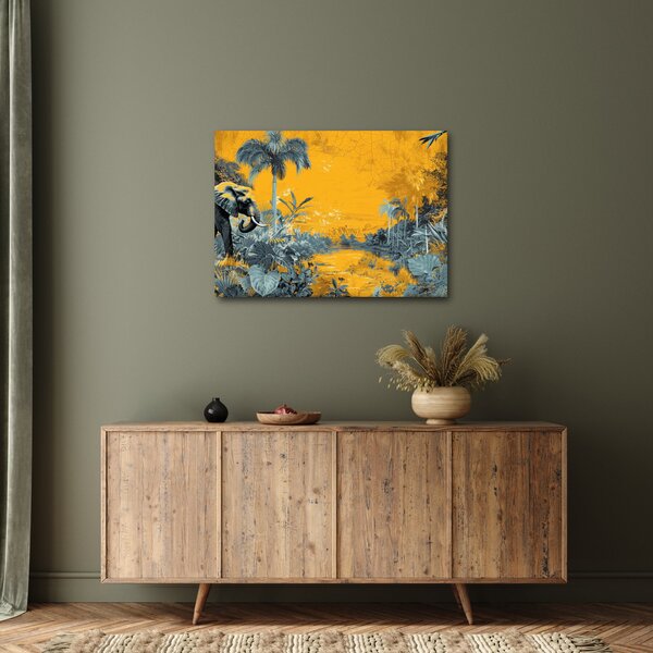 Kép - Elefánt a természetben (70x50 cm)