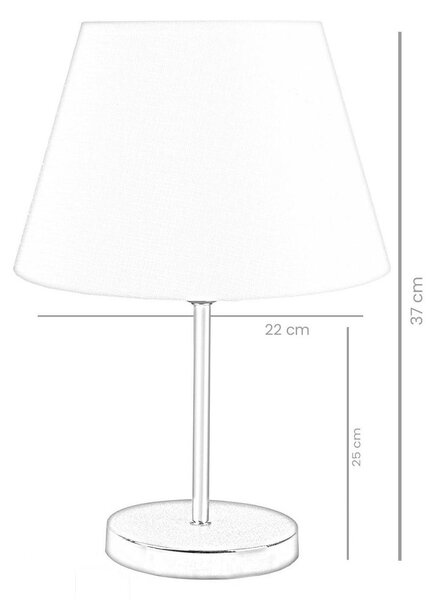 Asztali lámpa, Törtfehér - ANA