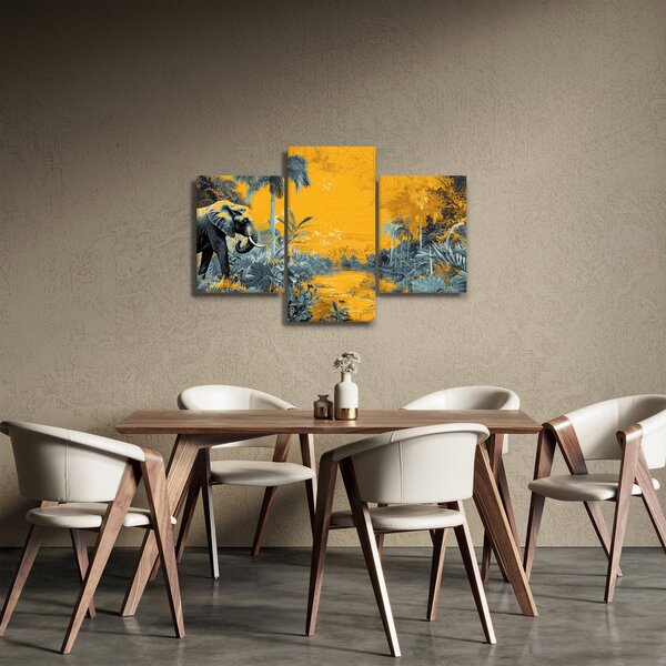 Kép - Elefánt a természetben (90x60 cm)