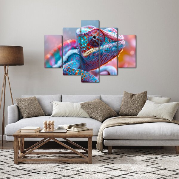 Kép - Színes kaméleon (150x105 cm)