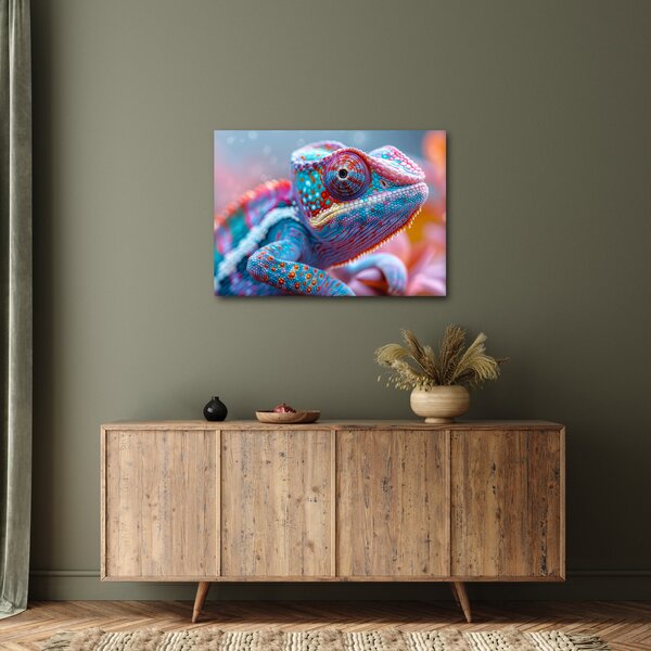 Kép - Színes kaméleon (70x50 cm)