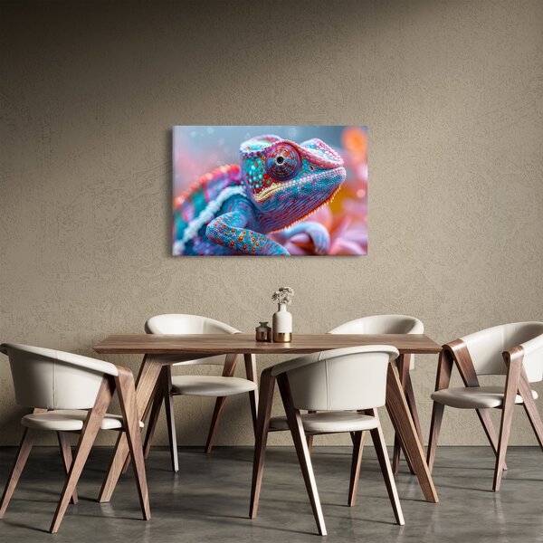 Kép - Színes kaméleon (90x60 cm)