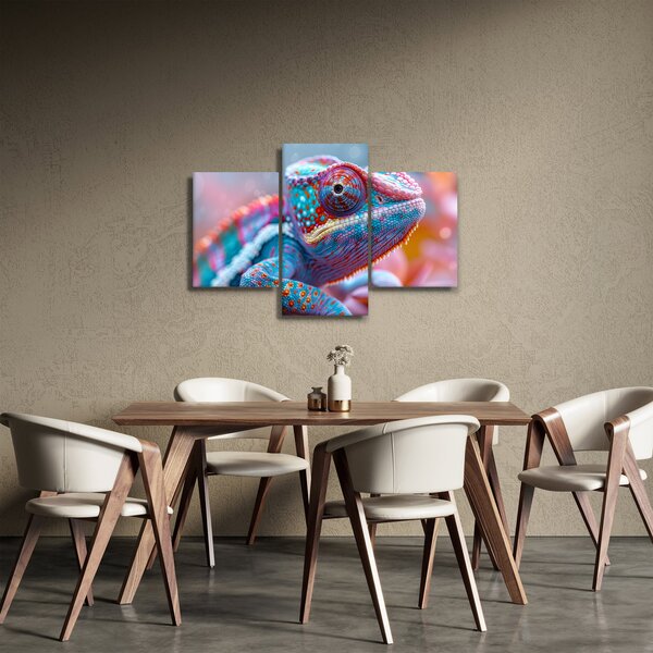 Kép - Színes kaméleon (90x60 cm)