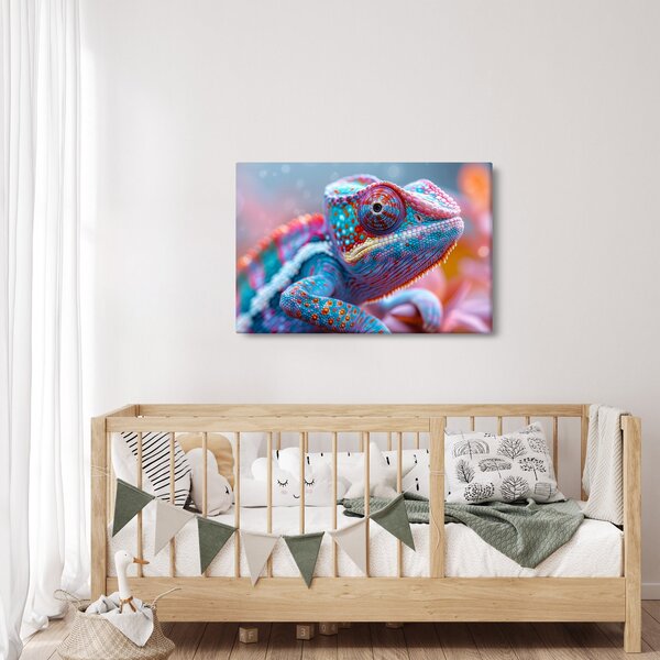 Kép - Színes kaméleon (90x60 cm)