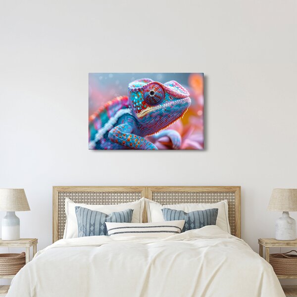 Kép - Színes kaméleon (90x60 cm)