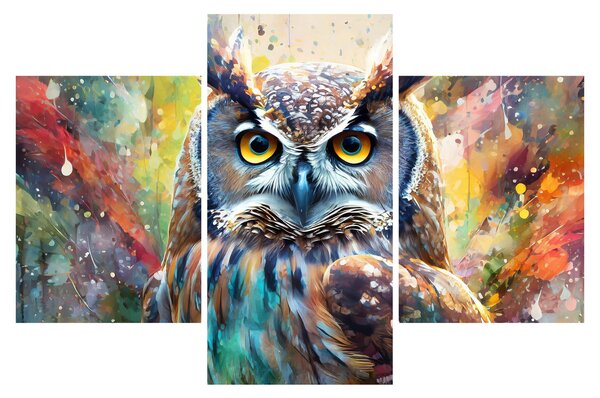 Kép - Egy bagoly festménye (90x60 cm)