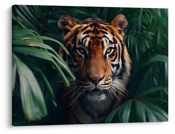 Kép - Egy tigris portréja a dzsungelben (70x50 cm)