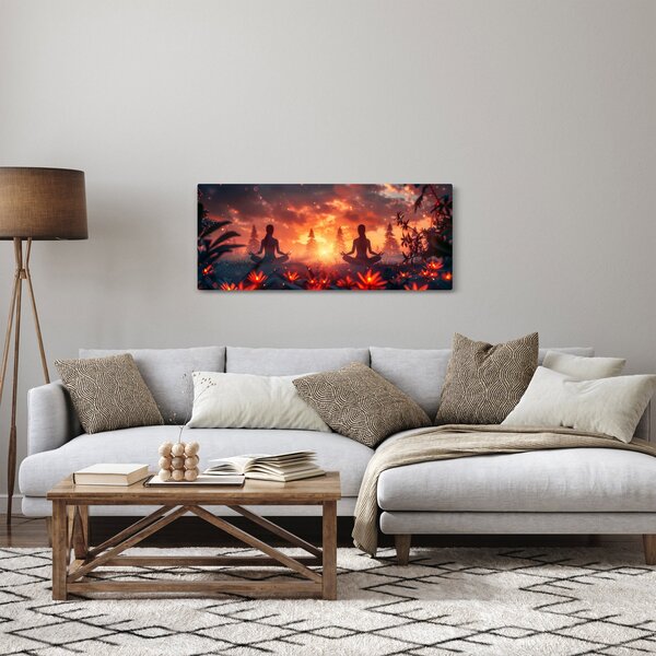 Kép - Jóga a természetben (120x50 cm)