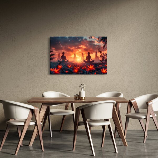 Kép - Jóga a természetben (90x60 cm)