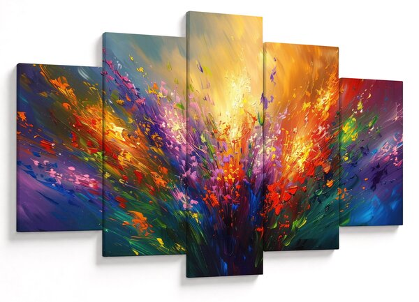 Kép - A virágok absztrakciója (150x105 cm)
