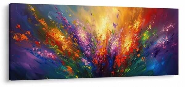 Kép - A virágok absztrakciója (120x50 cm)