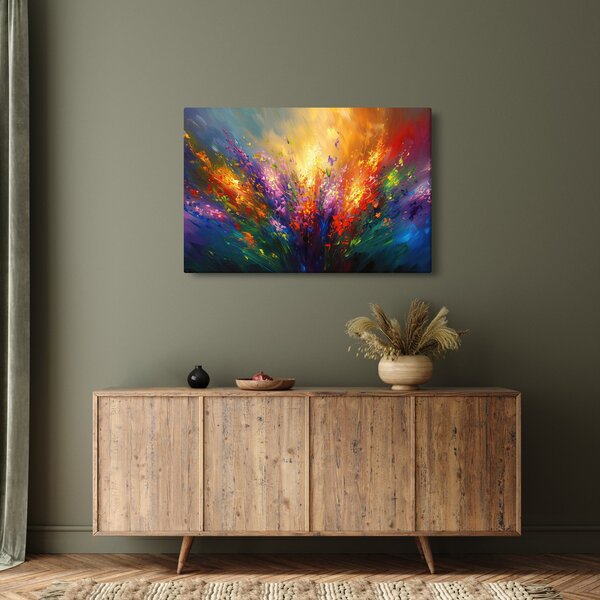 Kép - A virágok absztrakciója (90x60 cm)