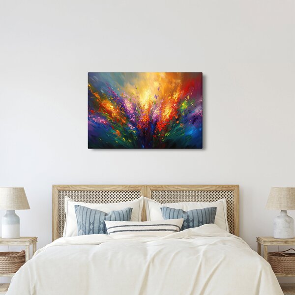 Kép - A virágok absztrakciója (90x60 cm)