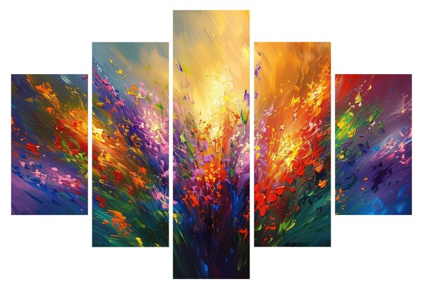 Kép - A virágok absztrakciója (150x105 cm)