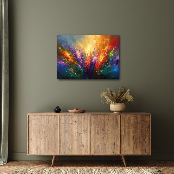 Kép - A virágok absztrakciója (70x50 cm)