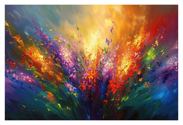 Kép - A virágok absztrakciója (90x60 cm)