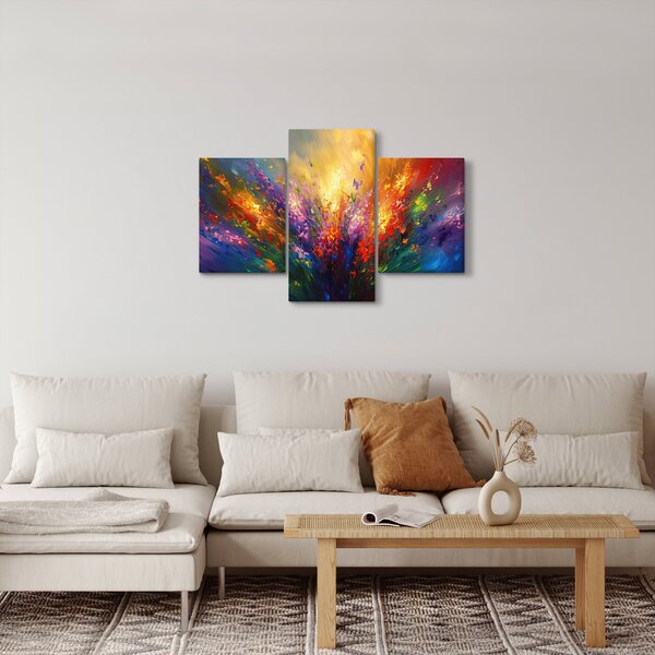 Kép - A virágok absztrakciója (90x60 cm)