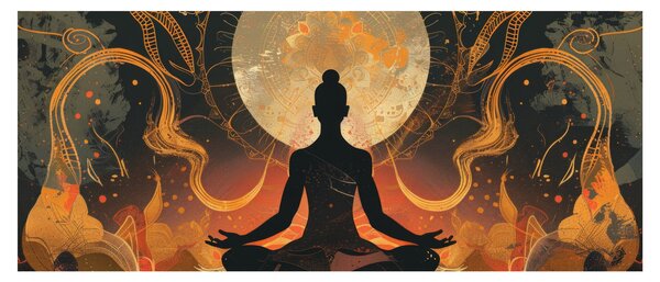 Kép - Meditáció (120x50 cm)