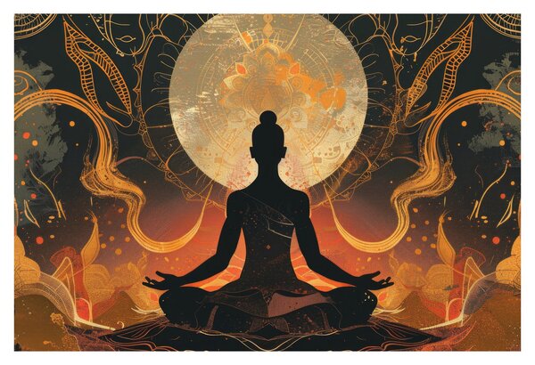 Kép - Meditáció (90x60 cm)