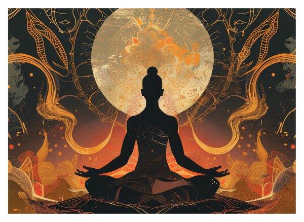 Kép - Meditáció (70x50 cm)