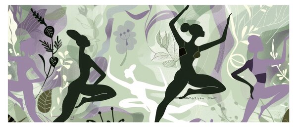 Kép - A táncosok illusztrációja (120x50 cm)