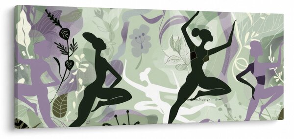 Kép - A táncosok illusztrációja (120x50 cm)