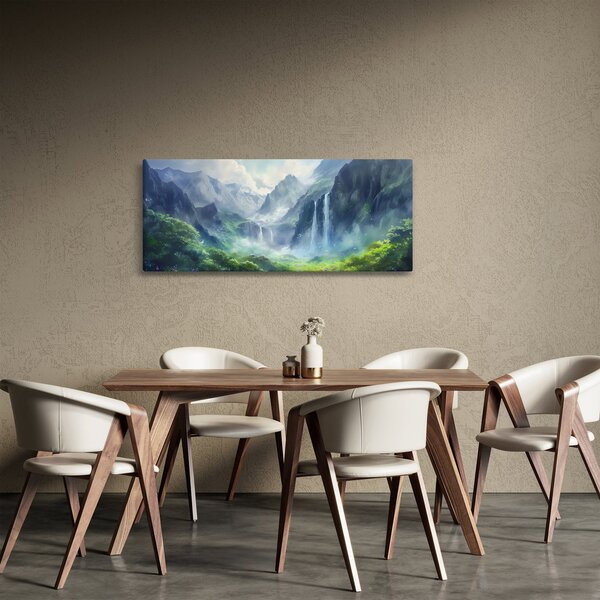 Kép - Vízesések völgye (120x50 cm)