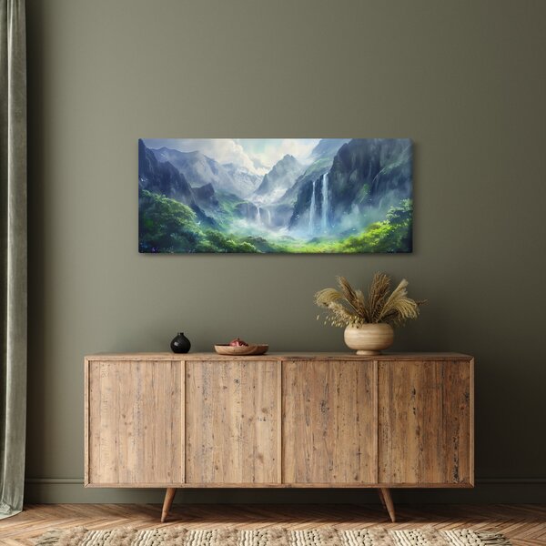 Kép - Vízesések völgye (120x50 cm)