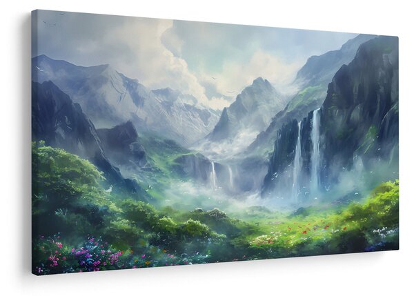 Kép - Vízesések völgye (90x60 cm)