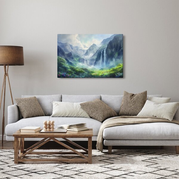 Kép - Vízesések völgye (90x60 cm)