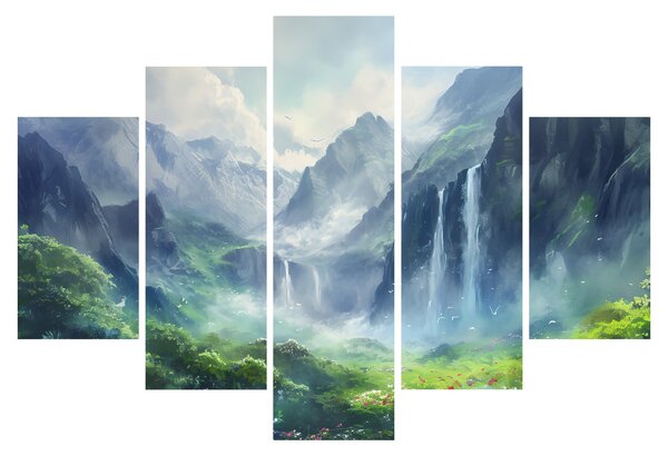Kép - Vízesések völgye (150x105 cm)