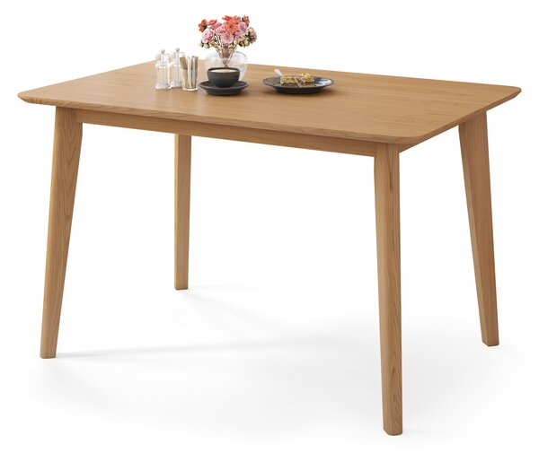 MAZZONI EXPORT ROXY Természetes Tölgyfa - RETRO TÉGLALAP ALAKÚ FA ASZTAL 120 vagy 150 cm-es KONYHÁBA/ÉTKEZŐBE