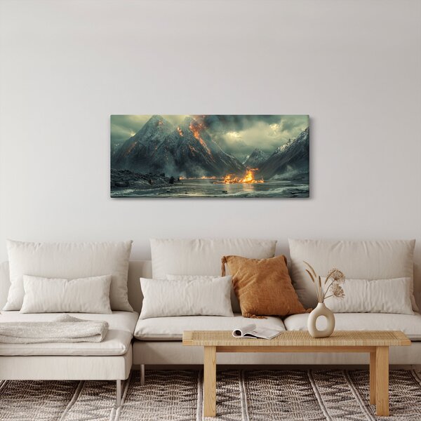Kép - Vulkánkitörés (120x50 cm)
