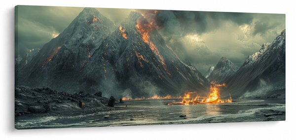 Kép - Vulkánkitörés (120x50 cm)