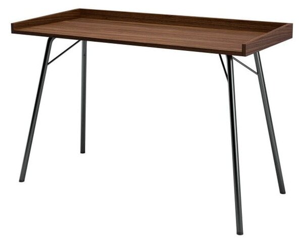 Rayburn íróasztal diófa dekoros asztallappal 52x115 cm - Woodman