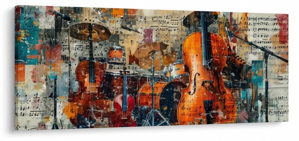 Kép - Hangszerek (120x50 cm)