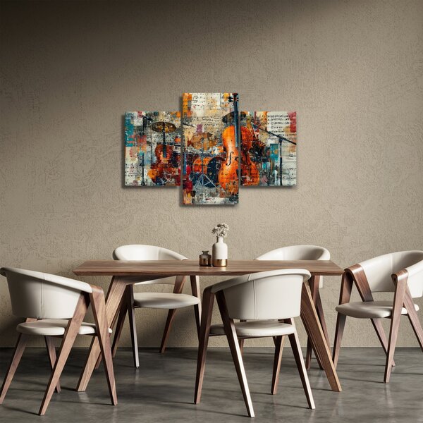 Kép - Hangszerek (90x60 cm)