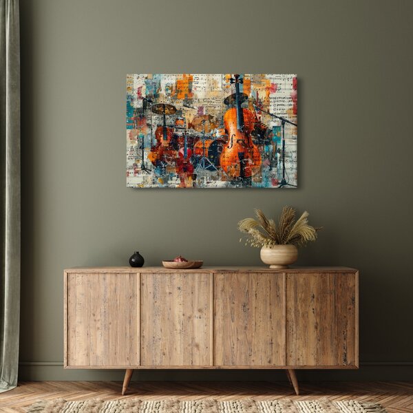 Kép - Hangszerek (90x60 cm)