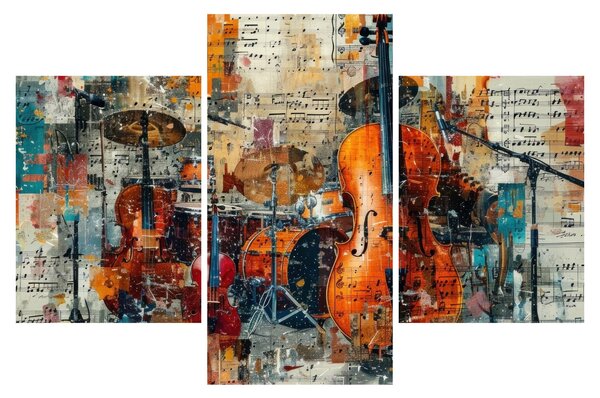 Kép - Hangszerek (90x60 cm)
