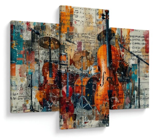 Kép - Hangszerek (90x60 cm)