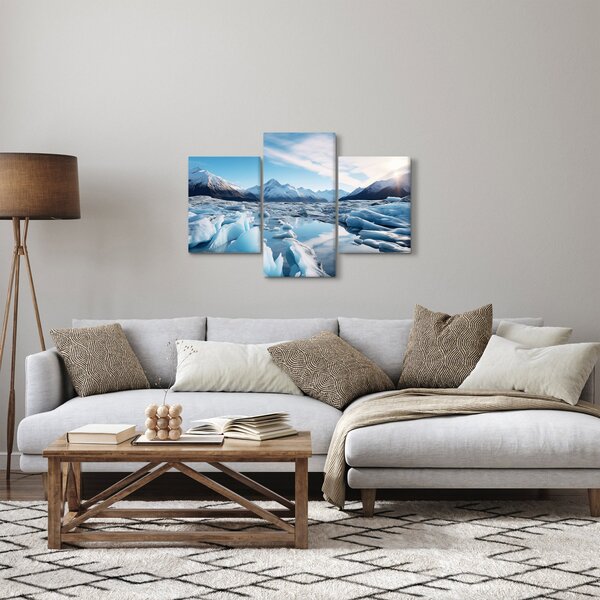 Kép - Gleccser képződmények (90x60 cm)