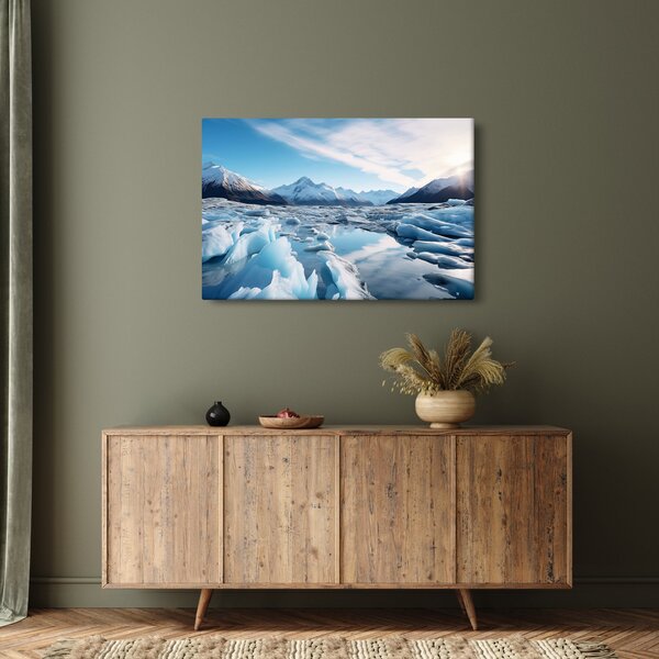Kép - Gleccser képződmények (90x60 cm)