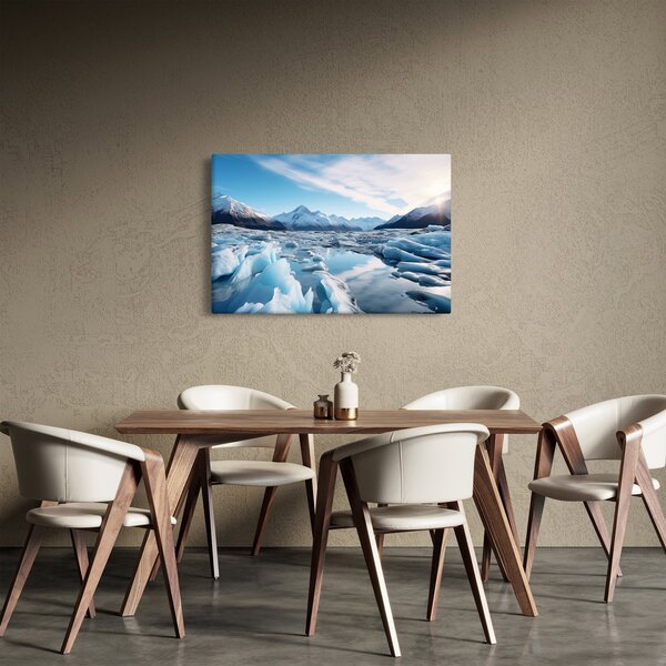 Kép - Gleccser képződmények (90x60 cm)