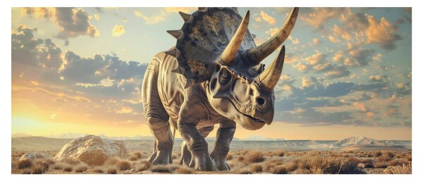 Kép - Triceratops (120x50 cm)