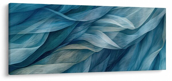 Kép - Kék és fehér fodrok (120x50 cm)