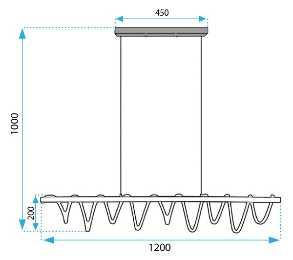 Mennyezeti lámpa LED APP1288-CP